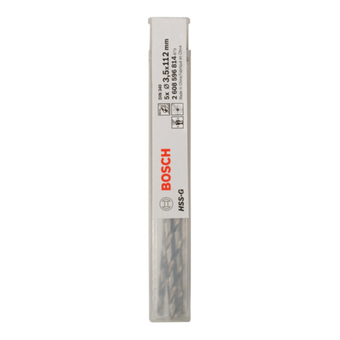 Bosch metaalboor HSS-G DIN 340 3,5 x 73 x 112 mm