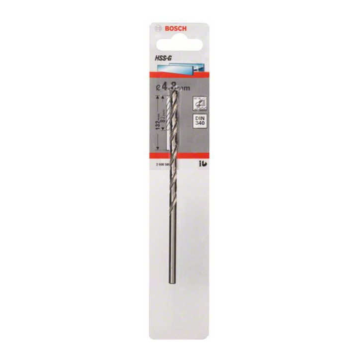 Bosch metaalboor HSS-G, DIN 340, 4,8 x 87 x 132 mm