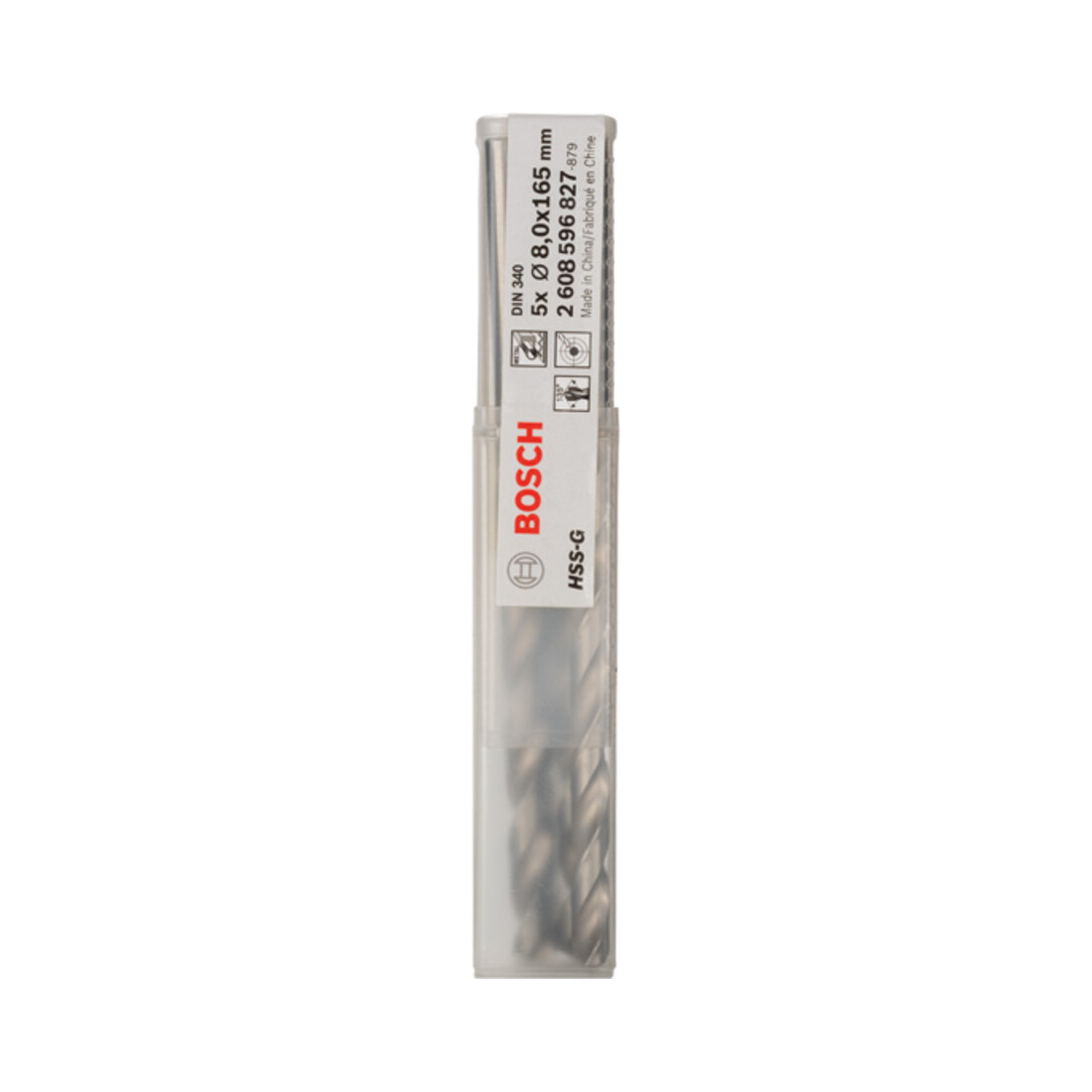 Bosch metaalboor HSS-G DIN 340 8 x 109 x 165 mm