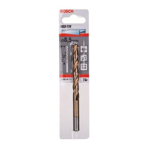 Bosch metaalboor HSS-TiN DIN 338 8,5 x 75 x 117 mm