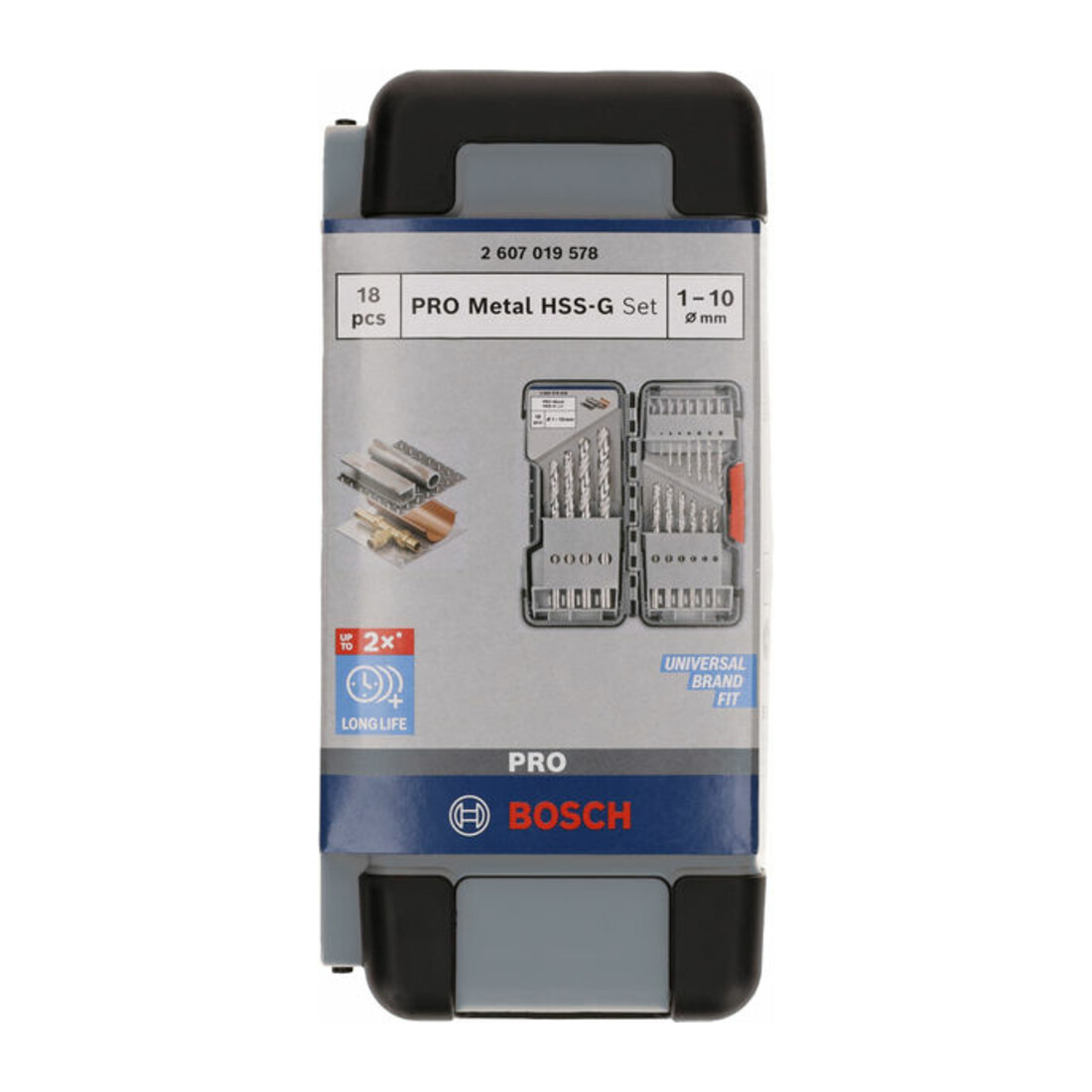 Bosch metaalboorset HSS-G Toughbox 18-delig DIN 338 135°