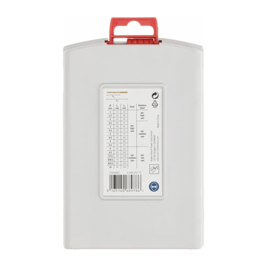 Bosch metaalboren set HSS-Co (kobaltlegering), ProBox 19 stuks DIN 338 1-10 mm