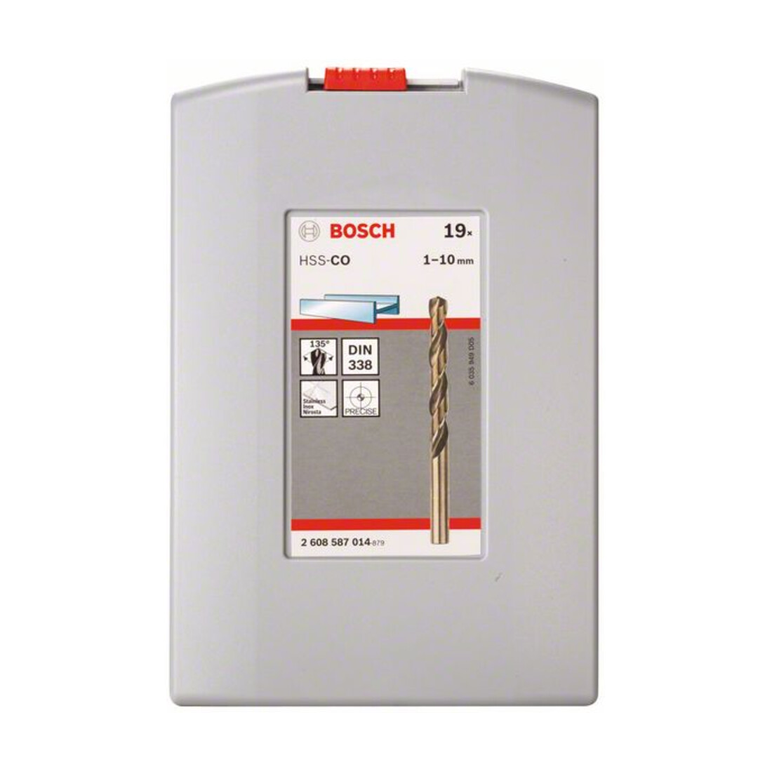 Bosch metaalboren set HSS-Co (kobaltlegering), ProBox 19 stuks DIN 338 1-10 mm
