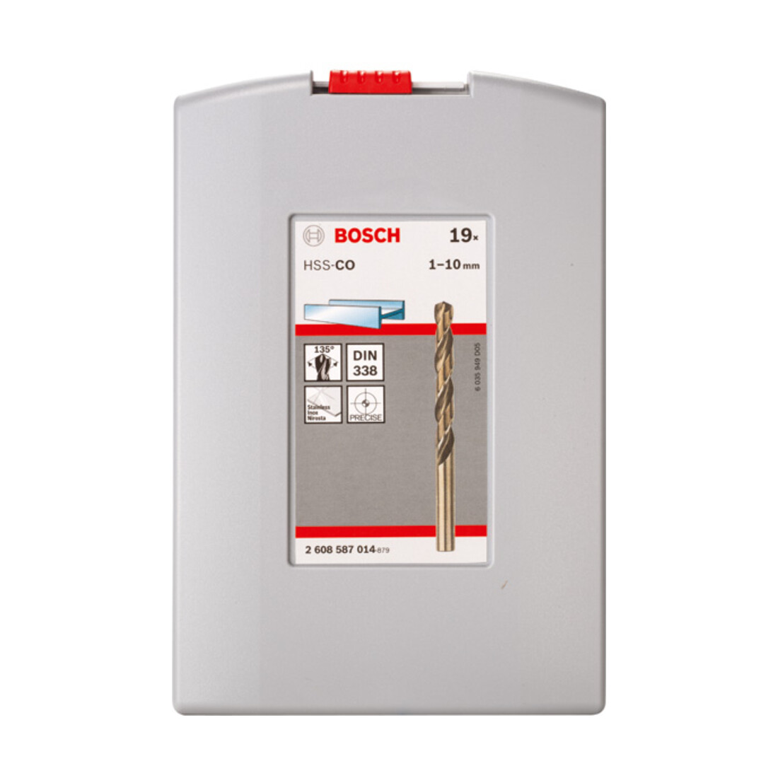 Bosch metaalboren set HSS-Co (kobaltlegering), ProBox 19 stuks DIN 338 1-10 mm