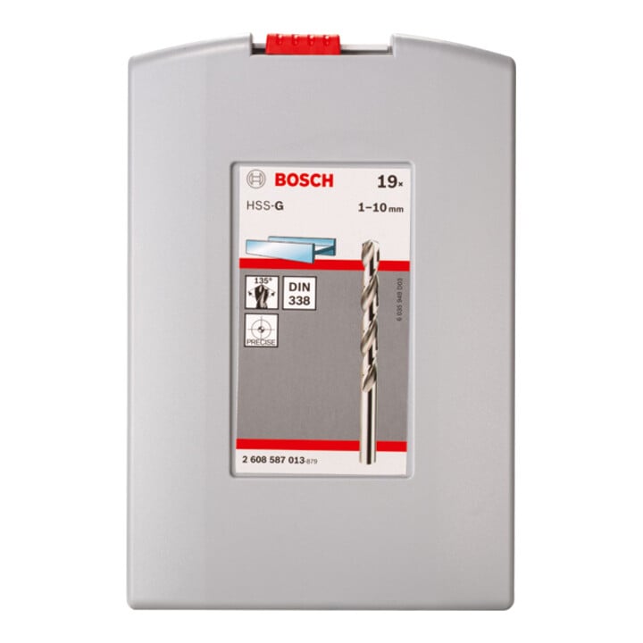 Bosch metaalboren set HSS-G ProBox 19 stuks DIN 338 135° 1-10 mm