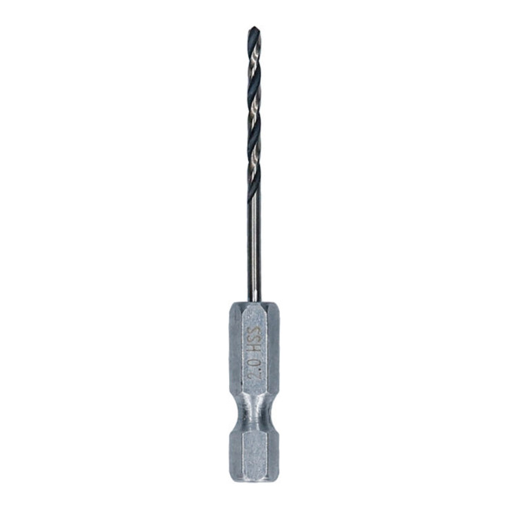 Bosch Metal HSS Spiralbohrer, 2 x 24 x 60 mm, HEX 1/4 Schaft