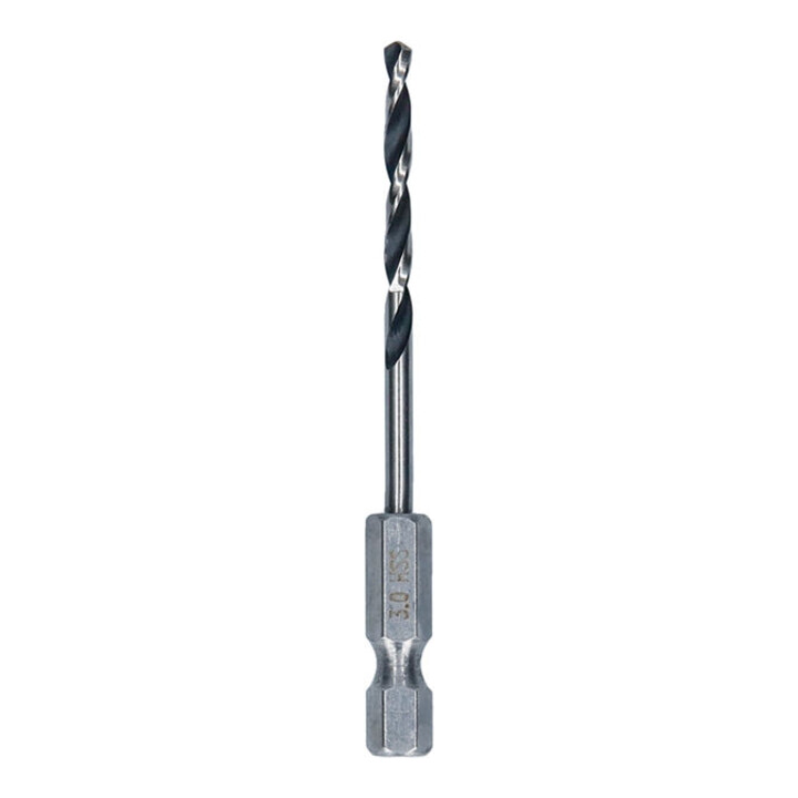 Bosch Metal HSS Spiralbohrer, 3 x 33 x 72 mm, HEX 1/4 Schaft