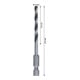Bosch Metal HSS Spiralbohrer, 4 x 43 x 83 mm, HEX 1/4 Schaft