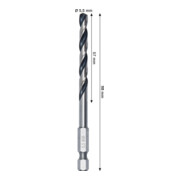 Bosch Metal HSS Spiralbohrer, 5,5 x 57 x 98 mm, HEX 1/4 Schaft-4