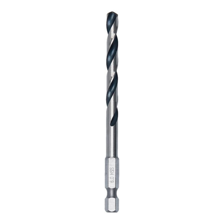 Bosch Metal HSS Spiralbohrer, 6 x 57 x 98 mm, HEX 1/4 Schaft