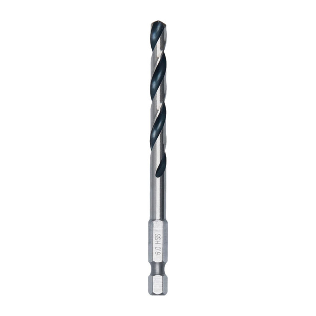 Bosch Metal HSS Spiralbohrer, 6 x 57 x 98 mm, HEX 1/4 Schaft