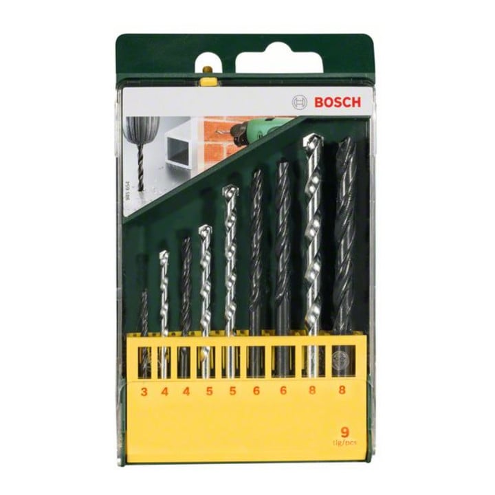Bosch Metall- und Steinbohrer-Set, 9-teilig