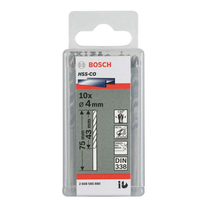 Bosch Metallbohrer HSS-Co DIN 338 3,4 x 39 x 70 mm