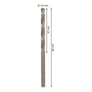 Bosch Metallbohrer HSS-Co, DIN 338, 4,4 x 47 x 80 mm-5