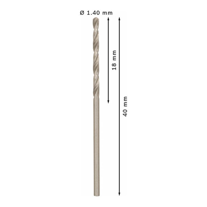 Bosch Metallbohrer HSS-G DIN 338 1,4 x 18 x 40 mm