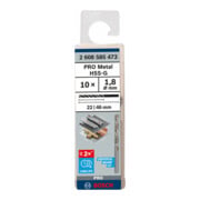 Bosch Metallbohrer HSS-G DIN 338 1,8 x 22 x 46 mm-4
