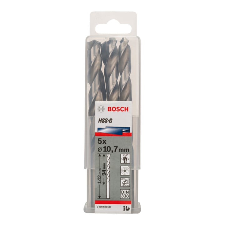 Bosch Metallbohrer HSS-G DIN 338 10,7 x 94 x 142 mm