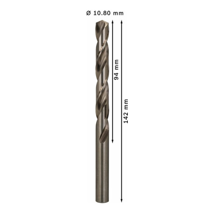 Bosch Metallbohrer HSS-G DIN 338 10,8 x 94 x 142 mm
