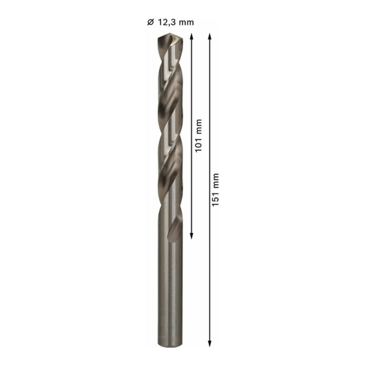 Bosch Metallbohrer HSS-G DIN 338 12,3 x 101 x 151 mm