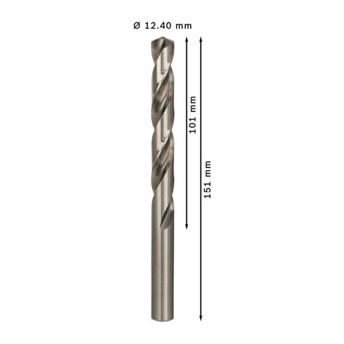 Bosch Metallbohrer HSS-G DIN 338 12,4 x 101 x 151 mm