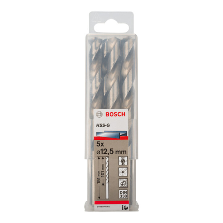 Bosch Metallbohrer HSS-G DIN 338 12,5 x 101 x 151 mm