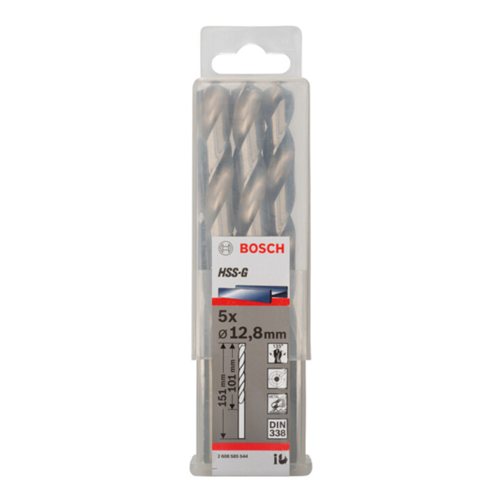 Bosch Metallbohrer HSS-G DIN 338 12,8 x 101 x 151 mm