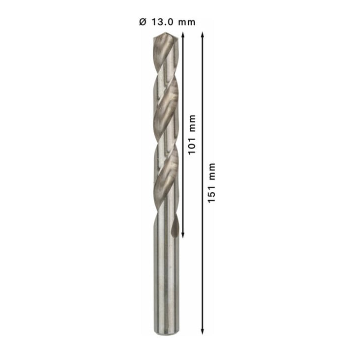 Bosch Metallbohrer HSS-G DIN 338 13 x 101 x 151 mm