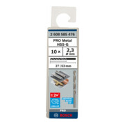 Bosch Metallbohrer HSS-G DIN 338 2,3 x 27 x 53 mm-2