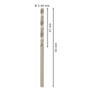 Bosch Metallbohrer HSS-G DIN 338 2,3 x 27 x 53 mm-5