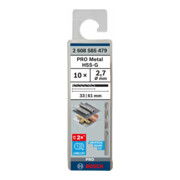 Bosch Metallbohrer HSS-G DIN 338 2,7 x 33 x 61 mm-4