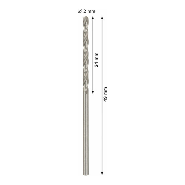 Bosch Metallbohrer HSS-G DIN 338 2 x 24 x 49 mm