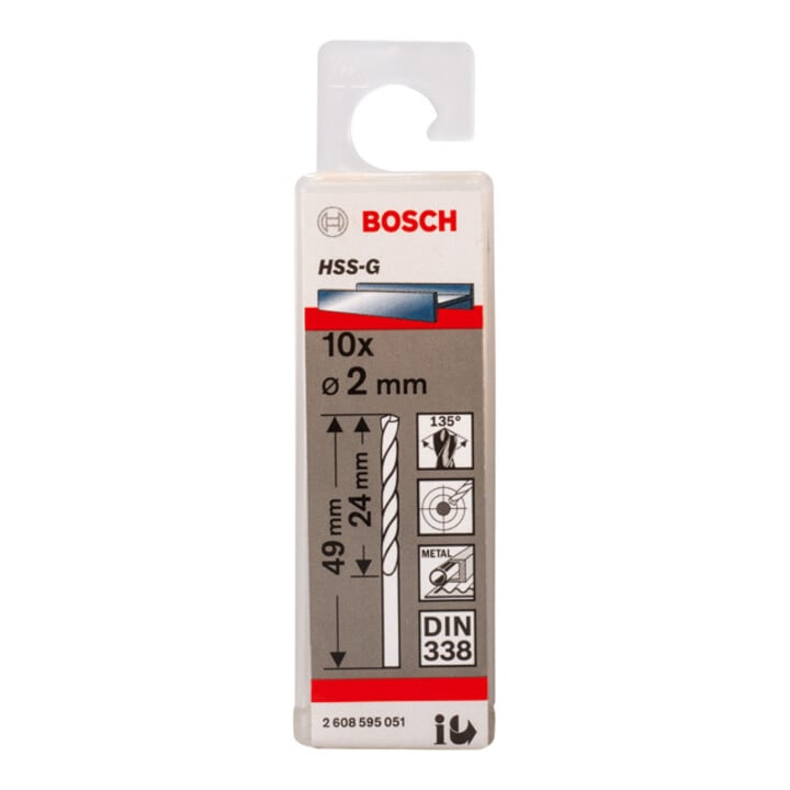 Bosch Metallbohrer HSS-G DIN 338 2 x 24 x 49 mm