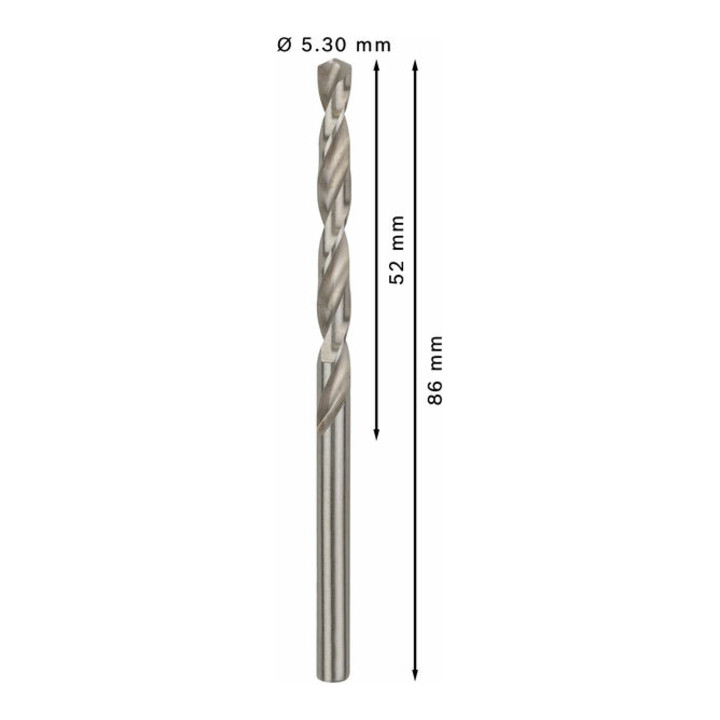 Bosch Metallbohrer HSS-G DIN 338 5,3 x 52 x 86 mm