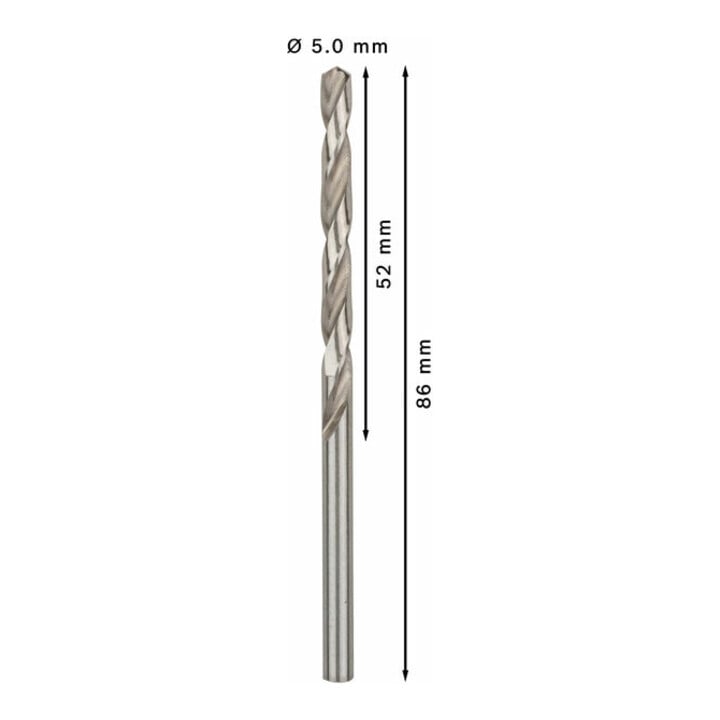 Bosch Metallbohrer HSS-G DIN 338 5 x 52 x 86 mm