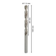 Bosch Metallbohrer HSS-G DIN 338 7,2 x 69 x 109-5