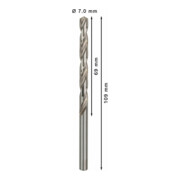 Bosch Metallbohrer HSS-G DIN 338 7 x 69 x 109 mm-5