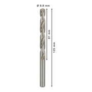 Bosch Metallbohrer HSS-G DIN 338 8,8 x 81 x 125 mm-5