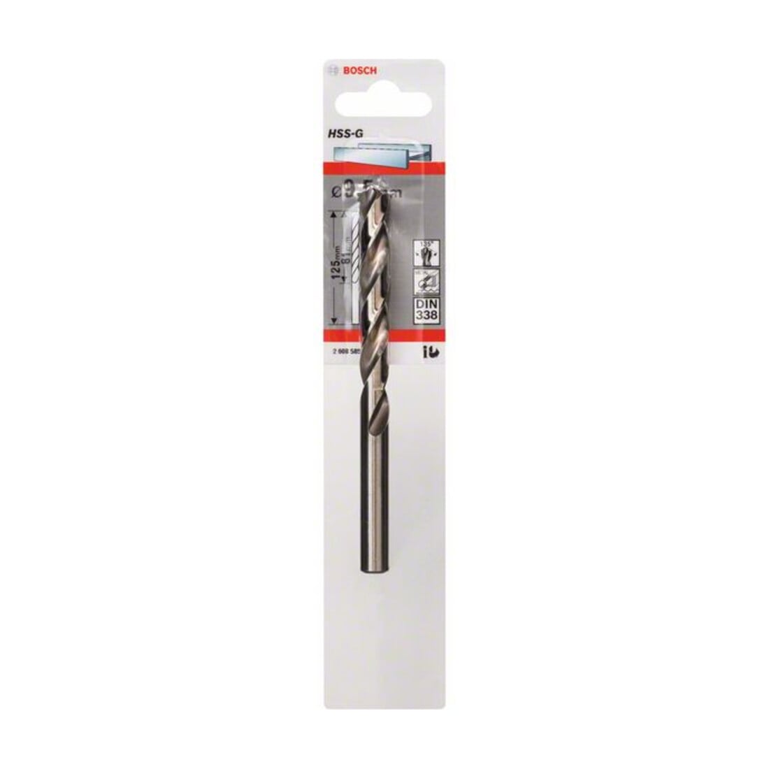 Bosch Metallbohrer HSS-G, DIN 338, 9,5 x 81 x 125 mm