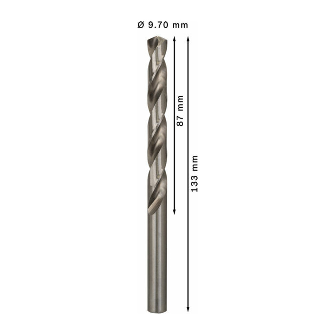 Bosch Metallbohrer HSS-G DIN 338 9,7 x 87 x 133 mm