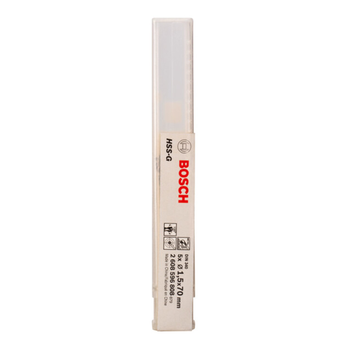 Bosch Metallbohrer HSS-G DIN 340 1,5 x 45 x 70 mm