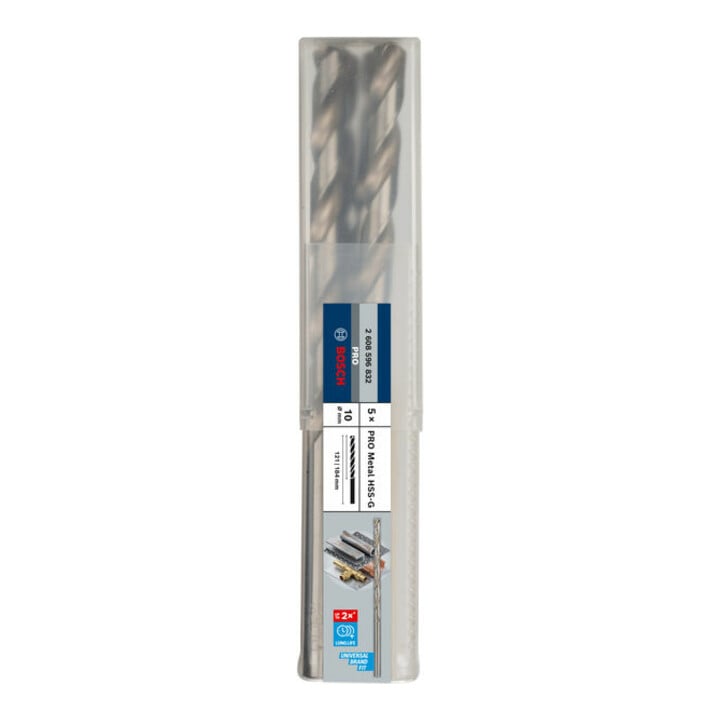 Bosch Metallbohrer HSS-G, DIN 340, 10 x 121 x 184 mm