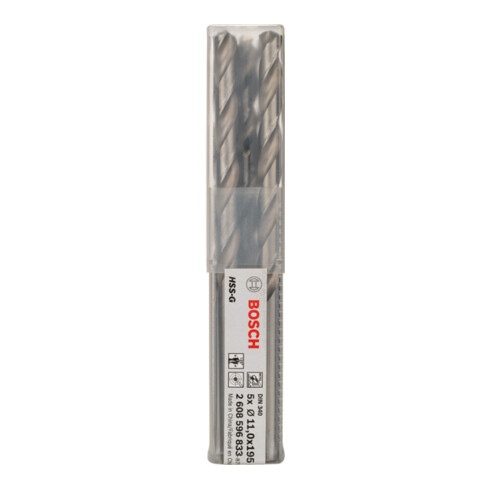 Bosch Metallbohrer HSS-G, DIN 340, 11 x 128 x 195 mm