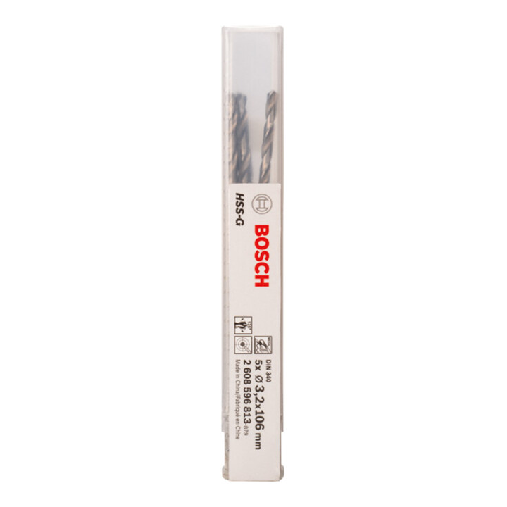 Bosch Metallbohrer HSS-G DIN 340 3,2 x 69 x 106 mm