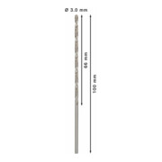 Bosch Metallbohrer HSS-G, DIN 340, 3 x 66 x 100 mm-2