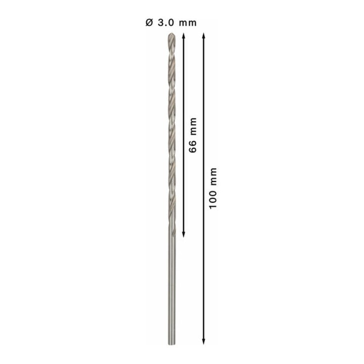 Bosch Metallbohrer HSS-G, DIN 340, 3 x 66 x 100 mm