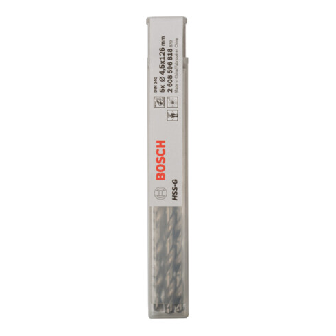 Bosch Metallbohrer HSS-G DIN 340 4,5 x 82 x 126 mm