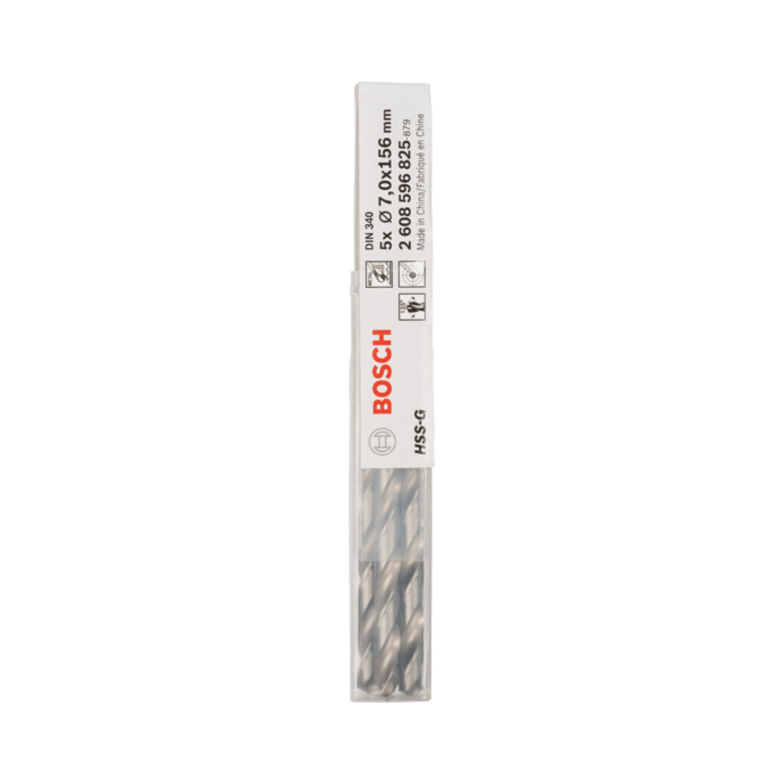 Bosch Metallbohrer HSS-G, DIN 340, 7 x 102 x 156 mm