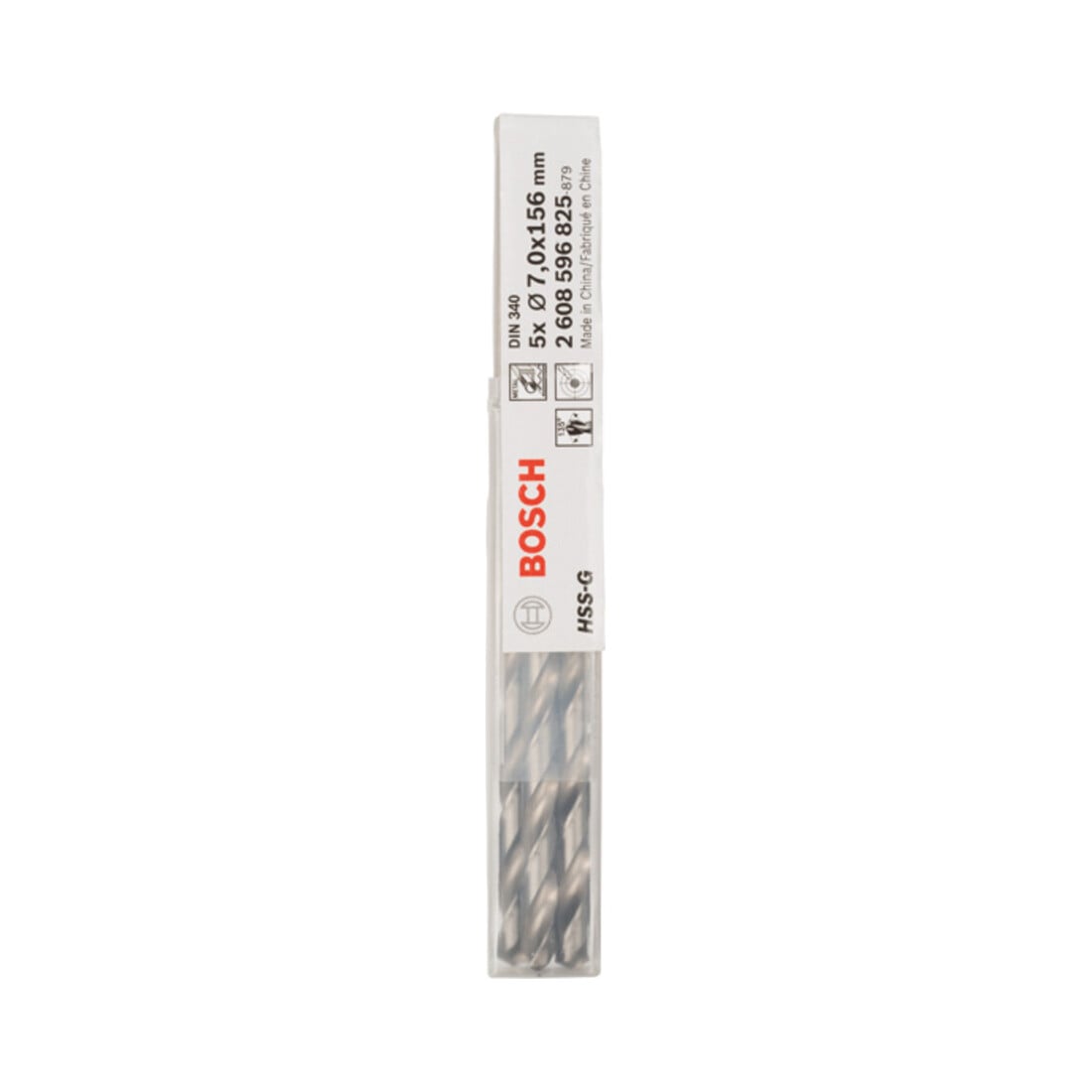 Bosch Metallbohrer HSS-G, DIN 340, 7 x 102 x 156 mm