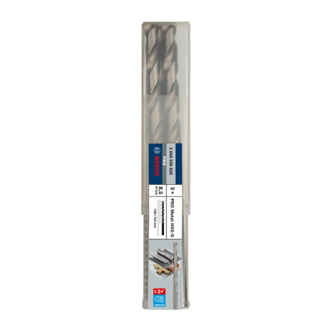 Bosch Metallbohrer HSS-G DIN 340 8,5 x 109 x 165 mm