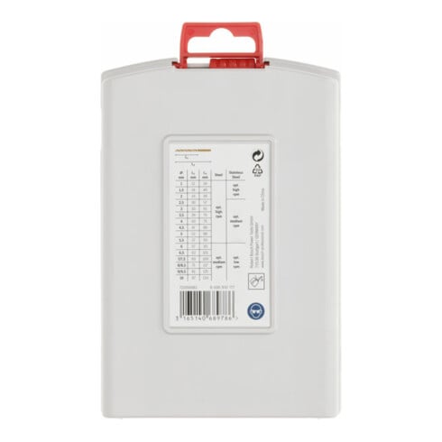 Bosch Metallbohrer-Set HSS-Co (Cobalt-Legierung), ProBox 19-teilig DIN 338 1-10 mm